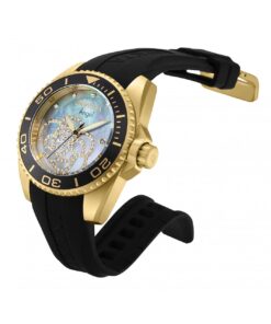 Alternative view of Invicta Women's 0489 Angel Collection Cubic Zirconia-Accented Watch With Black Silicone Band