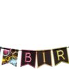 Shaped Ribbon Banner 'Happy Birthday', One Size. 42 614p9TxTtwL