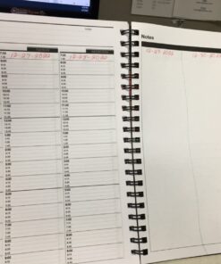 Action Appointment Book (8.5 x 11 inches) Undated 2 Page Weekly Spreads for Daily and Hourly Schedule Tracking Large (8.5" by 11") 19 614qeB UQFL