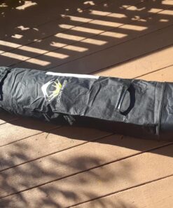 Crown Shades 10x10 Pop up Canopy Outside Canopy, Patented One Push Tent Canopy with Wheeled Carry Bag, Bonus 8 Stakes and 4 Ropes, Blue 58 614rlcRZaL