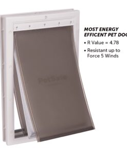 PetSafe Extreme Weather Energy Efficient Pet Door - 3 Flap System - For Large Dogs Up to 100 lb Plastic Frame 27 614s pz4mbL