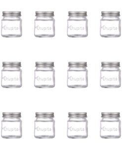 Smith's Mason Jars Mini Mason Jars set of 6 Chupito Shot Glasses with Lids - 2oz Per Shot Glass - For Parties, Arts and Crafts Storage, Drinks, Wedding Favors 39 614s3sxHaKL