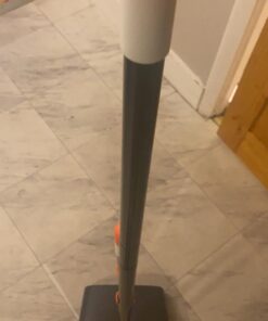 TreeLen Broom and Dustpan Set with 52" Long Handle for Home Kitchen Room Office Lobby Floor Use Upright Stand Up Stand Up Broom with Dustpan Combo A Orange Broom and Dustpan 32 614tMEMr6lL