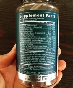 Vitality Adrenal Health & Cortisol Manager – Fight Fatigue, Feel Calm & Balanced – Healthy Cortisol, Focused Energy – Ashwagandha Supplement with Rhodiola, L-Tyrosine, Holy Basil – 60 Veg Capsules 40 614tPqBev8L