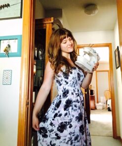 MICHLEY LSS-202Combo Lil' Sew & Sew LSS-202 Combo Mini Sewing Machine, Electrical, 2-Speed, White LSS 202 Kit 30 614uITqv8ML 1