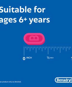 Benadryl Ultratabs Go Packs Antihistamine Allergy Relief Medicine, 25 mg Diphenhydramine HCl Tablets for Relief of Cold & Allergy Symptoms, Travel & On-The-Go Size, 4 Packets of 2 Tablets 2 Count (Pack of 4) 14 614uJd1oFoL