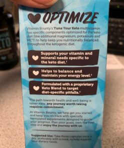 Vitamin Bounty Tune Your Keto Multivitamin - Keto Vitamins, Keto Multivitamin Women and Men, Electrolytes with Vitamin C, Magnesium, Collagen, Potassium, MCT, Energy Support - 90 Capsules 32 614uo54rtL