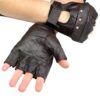 PERRINI 280-BRON Brown Leather Finger Less Gloves 4 614x9X4aKfL