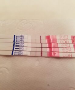 Clinical Guard 25 Pregnancy Tests Strips - Sensitive & Accurate Measurement Within 5 mins - Early Detection Pregnancy Test Strip - Easy to Use for Home Tests - HCG Test Strip 25 Count (Pack of 1) 40 614xRjBxYIL