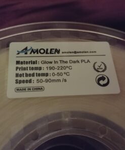 AMOLEN PLA 3D Printer Filament, 1.75mm Glow in The Dark Blue Filament for 3D Printing, 1kg(2.2lbs) Spool, Compatible with Most FDM Printer Glow-blue 39 614xZy6y4mL