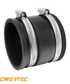 POWERTEC 70148 2-1/2 Inch Dust Control Flex Cuff with Steel Hose Clamps, Hose Connector Rubber Cuff Coupler for Woodworking Dust Collection Fittings, Dust Collector Accessories & Machinery, 1 pack 2-1/2-Inch 21 614yzEjEFPL