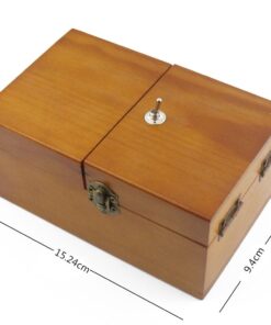Willcomes Wooden Turns Itself Off Useless Box Leave Me Alone Box Perpetual Machine for Geek Gifts or Desk Toys Brown(without Logo) 7 615 DosEybL