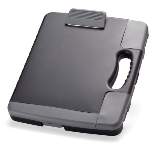 Officemate Portable Clipboard Storage plastic Case for A4 sizes, Charcoal (83301),11-3/4"w x 1-1/2"d x 14-1/2"h