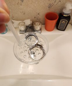 Complete Jewelry Cleaning Kit Polishing w/Cloth, Brush and Jewelry Cleaner Solution for all Jewelry. Gold, Silver, Diamond Ring Cleaner, Earring, Fine & Fashion Cleaning Made in the USA Gentle Jewelry Kit 45 6150XuKi53L