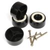 Slipstick CB511 1 Inch Tall Floor Protector Furniture Feet with Non Slip Rubber Grip (Set of 4) 2" Wide x 1" Height - Black Plastic 1" Tall (4 Pack) 19 6151vfQttL