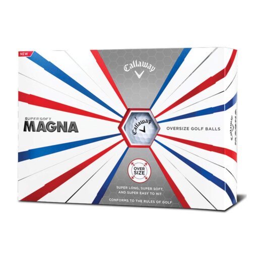 Callaway Golf Supersoft Magna Golf Balls, (One Dozen) White