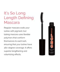 Elizabeth Mott Black Lengthening Smudge Proof,Water-Resistant Mascara,Cruelty Free Liquid Lash Extending Fiber Mascara w C-curve Silicone Brush,Full Length &Volume,No Clump or Flake Amazing Lashes-8ml 0.27 Fl Oz (Pack of 1) 21 6154iyN545L