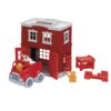 Green Toys Fire Station Playset - 8 Piece Pretend Play, Motor Skills, Language & Communication Kids Role Play Toy. No BPA, phthalates, PVC. Dishwasher Safe, Recycled Plastic, Made in USA. 31 61554oFcIzL