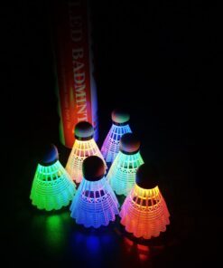 Senston LED Badminton Shuttlecocks Nylon, Dark Night Glow Badminton Ball Lighting for Outdoor Indoor Sports Activities 6 Pack 11 61555KV2J8L