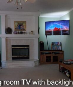 Power Practical LED Lights for TV Backlight - Luminoodle, USB Powered TV LED Light Strip w/ Bias Ambient Lighting for Home Theater - True White - Size (24"-29” TV) Medium (24 in-29 in TV, White) 60 6156njodgpL