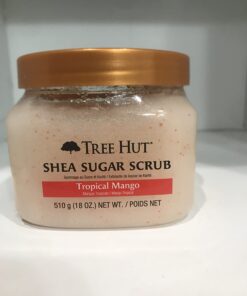 Tree Hut Shea Sugar Scrub Tropical Mango, 18oz, Ultra Hydrating and Exfoliating Scrub for Nourishing Essential Body Care Mango Puree 1.12 Pound (Pack of 1) 51 6157u8GSL