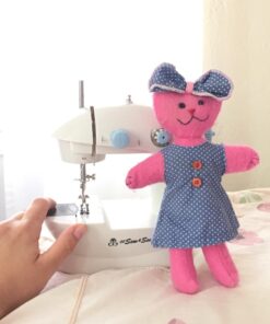 MICHLEY LSS-202Combo Lil' Sew & Sew LSS-202 Combo Mini Sewing Machine, Electrical, 2-Speed, White LSS 202 Kit 25 61586uFDBeL 1