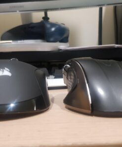 CORSAIR IRONCLAW WIRELESS RGB Rechargeable Gaming Mouse with Slipstream Technology - 18,000 DPI - 3-Zone RGB Multi-Color Backlighting - Black 56 6158MSBcQRL