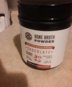 16oz Chocolate Bone Broth Protein Powder From Grass Fed Beef - Non-GMO Ingredients, Gut-Friendly, Low Carb Dairy Free Protein Powder - Natural Collagen Source For Joint Support - Keto Friendly 1 Pound (Pack of 1) 27 6158OlSrbCL