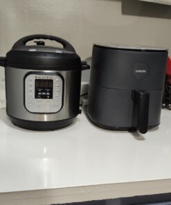 COSORI Air Fryer Pro LE 5-Qt Airfryer, Quick and Easy, UP to 450℉, Quiet, 85% Oil less, 130+ Recipes, 9 Customizable Functions, Mini Pizza Oven, Compact, Dishwasher Safe Gray 5 QT 33 6159B9llBjL