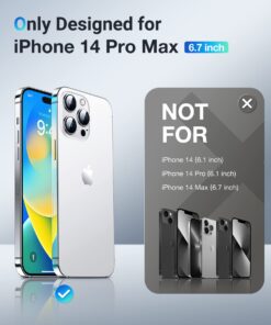 Simtect Designed for iPhone 14 Pro Max Case with Sliding Camera Cover, Shockproof & Mil-Grade Protective Phone Case for iPhone 14 Pro Max 6.7"- Black 1. Space Black 62 6159NebL0aL