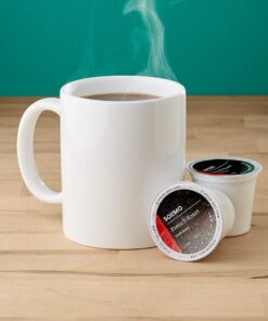 Alternative view of Amazon Brand - Solimo Dark Roast Coffee Pods, French Roast, Compatible with Keurig 2.0 K-Cup Brewers, 100 Count 100 Count (Pack of 1)