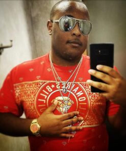 Jewel Town Mens Gold Angel & P Ruby Bundle Set Cz Pendant Hip Hop 24" & 30" Rope Chain D463 29 615B9AhkfL 1