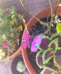 Teenitor 40 Pcs Butterfly Stakes, 5 Different Size Garden Ornaments Patio Decor Butterfly Party Supplies Outdoor Yard Stakes Decorative 1 1.7/2.7/3.5/4.8/5.9inch 37 615Cm8SyUeL