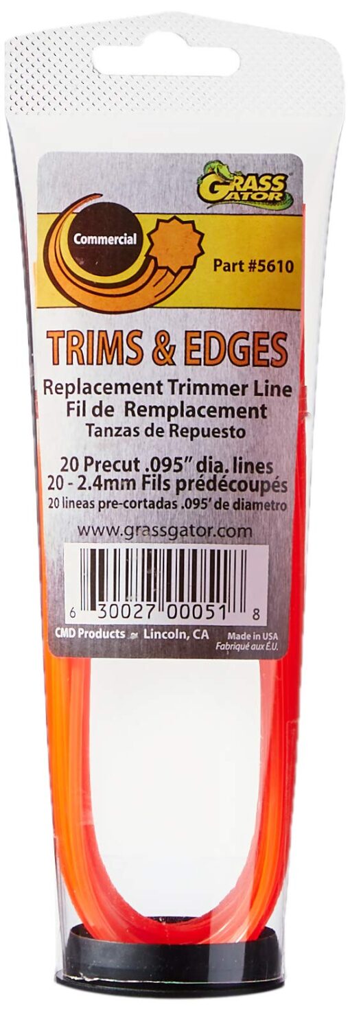 Grass Gator 5610 Trims & Edges String Trimmer Line .095 Pre-Cut Line