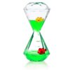 YUE Action Liquid Motion Bubbler Floating Sea Creatures, Diamond Shaped Liquid Timer for Fidget Toy,Autism Toys, Children Activity, Calm Relaxing and Home Ornament (Green Liquid with Fish Toys) 26 615DK8rK2 L