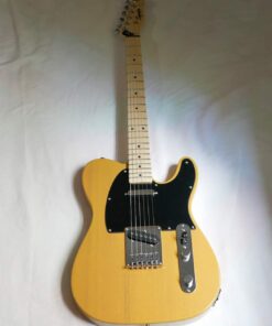Squier Affinity Series Telecaster Electric Guitar, Butterscotch Blonde, Maple Fingerboard Right Handed 39 615DUiYRcbL