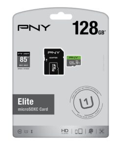 PNY 128GB Elite Class 10 U1 microSDXC Flash Memory Card, Model:P-SDU128U185EL-GE 18 615E3K6HlvL