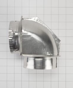 Whirlpool 4396006RW Genuine OEM Elbow Vent Connector For Dryers, Aluminium Accessory – Replaces 4396006 1-(Pack) 24 615EwPVULFL