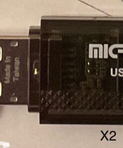 Micro Center SuperSpeed 2 Pack 32GB USB 3.0/USB3.1 Gen1 Flash Drive Gum Size Memory Stick Thumb Drive Data Storage Jump Drive (32G 2-Pack) Black - 32GB x 2 35 615FQGY42DL