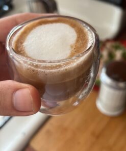 Kitchables Espresso Shot Glass, Durable Double Walled Espresso Cups, Clear Shot Glasses for Coffee Shots, Espresso Cups Set of 4, 2.7oz Tasas Transparente Para Café Bonitas 2.7oz Pack of 4 50 615G6ChGhL