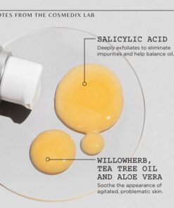 Cosmedix Clarity Skin Serum - Tea Tree Oil, Salicylic Acid, Aloe Vera, Willowherb - Unisex, Oily Skin 5 615GJOhzJ8L