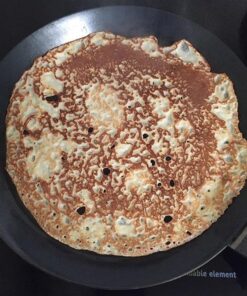 de Buyer Blue Carbon Steel Crepe & Tortilla Pan - 9.5” - Ideal for Making & Reheating Crepes, Tortillas & Pancakes - Naturally Nonstick - Made in France 9.5" 50 615HKm6igxL 2