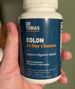 Dr. Tobias Colon 14 Day Cleanse, Advanced Gut Cleanse Detox for Women & Men with Cascara Sagrada, Psyllium Husk & Senna Leaf, Non-GMO Colon Cleanse, 28 Capsules (1-2 Daily) 28 Count (Pack of 1) 39 615JZzav3UL