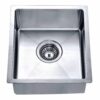 Dawn BS121307 Undermount Single Bowl Bar Sink, Polished Satin 18 615LJwxJ5fL