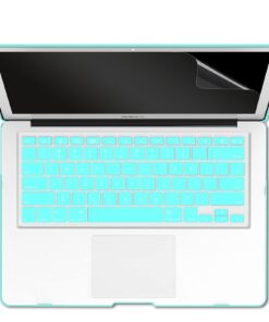 IBENZER Compatible with Old Version MacBook Air 13 Inch Case (2017-2010 Release), Models: A1466/A1369, Plastic Hard Shell Case with Keyboard & Screen Cover for Mac Air 13, Aqua, A13TBL+2 For Macbook Air 13'' A1466/A1369 41 615LuRS 3nL