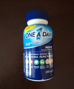 One A Day Men’s Multivitamin, Supplement Tablet with Vitamin A, Vitamin C, Vitamin D, Vitamin E and Zinc for Immune Health Support, B12, Calcium & more, 200 count Men's 200ct 35 615LznMlXL