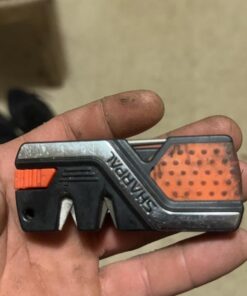 SHARPAL 101N 6-In-1 Pocket Knife Sharpener & Survival Tool, with Fire Starter Ferro Rod, Whistle & Diamond Sharpening Rod, Quickly Repair, Restore and Hone Straight and Serrated Blade 22 615OI1AtiZL