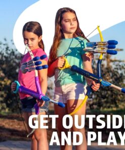 Original and Superior FAUX BOW 4.0 Lizardite - Kids Bow and Arrow Set - Durable Impact Foam Tip Arrows - Outdoor Toy for Girls and Boys - Perfect for Backyard Target Practice - Beware of Imitations 14 615PpentMRL