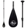 Abahub Carbon SUP Paddles, 1 x 3 Section Adjustable 67" - 86" Carbon Fiber Shaft, Lightweight Stand-up Paddle Oars for Paddleboards, with a Carrying Bag Carbon Fiber Shaft & Black Plastic Blade 9 615RSrpepCL