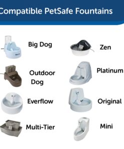 Alternative view of PetSafe Drinkwell Replacement Carbon Filter, Dog and Cat Water Fountain Filters Black, 3 Filters